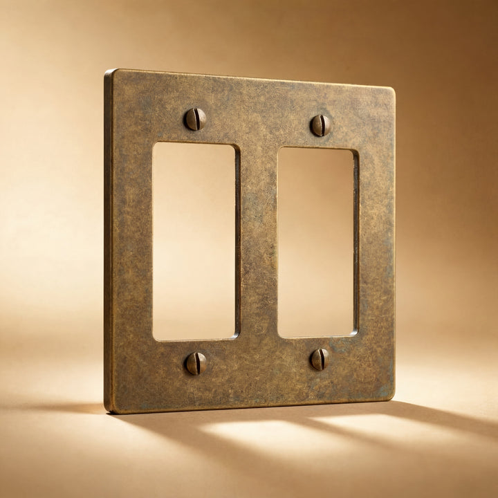 Aged Brass with Patina Cover Plate - 2G