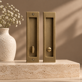 Brompton Recessed Pocket Door Pull Set