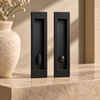 Brompton Recessed Pocket Door Pull Set