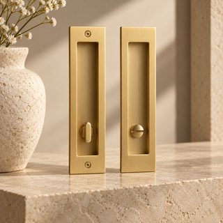 Brompton Recessed Pocket Door Pull Set