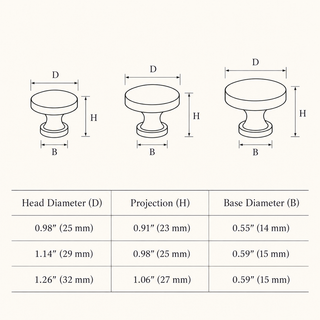 Brompton Round Cabinet Knob