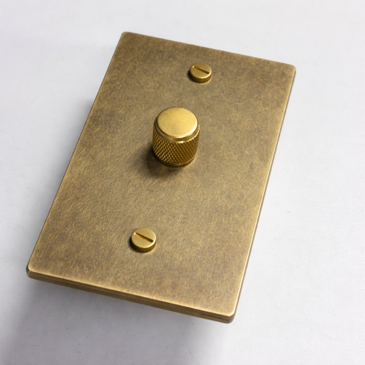 Aged Brass with Patina Dimmer - 1G