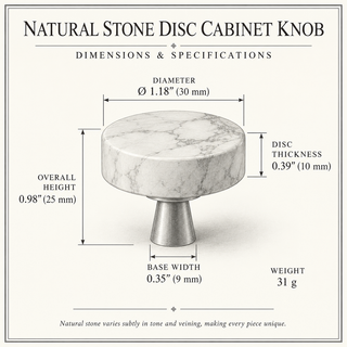Carrington Natural Stone Cabinet Knob