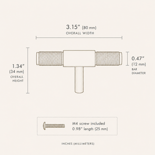 Aure Huxley T-Bar Knob