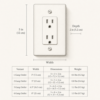 2G Toggle Switch + Outlet