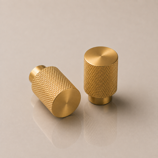 Aure Huxley Pedestal Knob – Satin Brass
