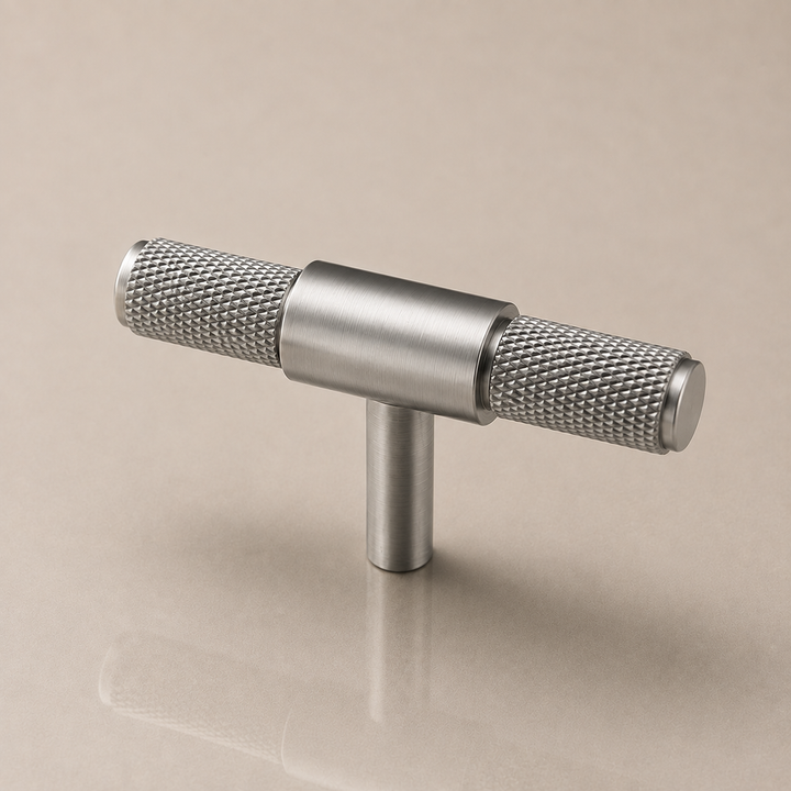 Aure Huxley T-Bar Knob – Brushed Nickel