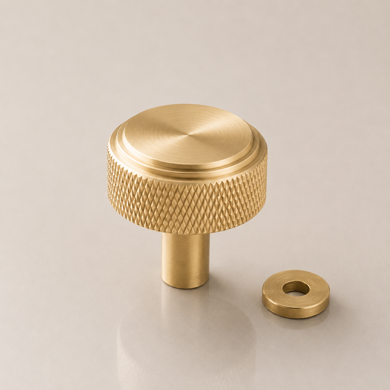 Aure Mercer Knob – Satin Brass