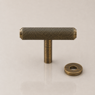 Aure Mercer T-Bar Knob – Satin Brass