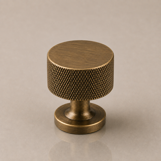Aure Dalton Round Knob – Ageв Brass