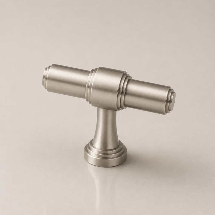 Aure Kensington T-Bar Knob – Brushed Nickel