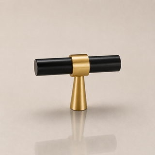 Aure Foster T-Bar Knob – Satin Brass