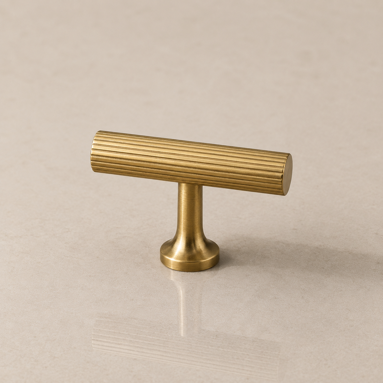 Aure Camden T-Bar – Satin Brass