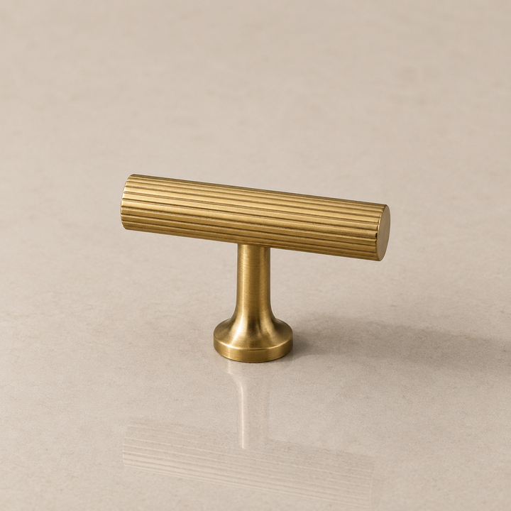 Aure Camden T-Bar – Satin Brass