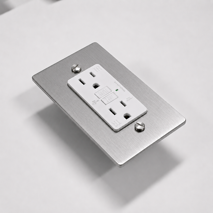 Stainless Steel Duplex GFCI Outlet Outlet