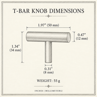 Belgrave T-Bar Cabinet Knob