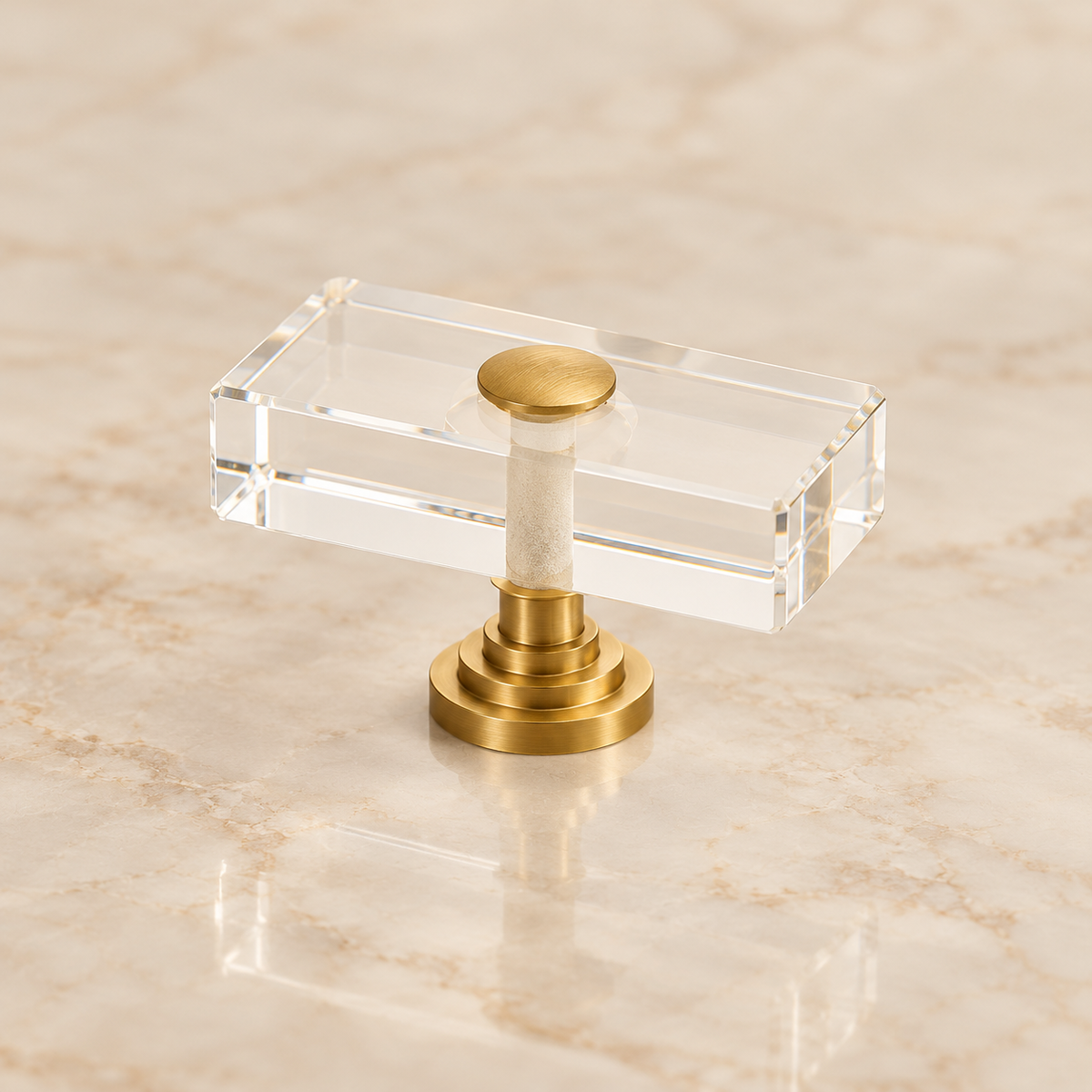 Chelsea Clear T-Bar Cabinet Knob
