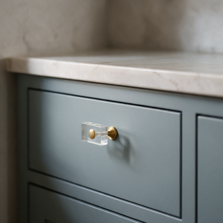 Chelsea Clear T-Bar Cabinet Knob