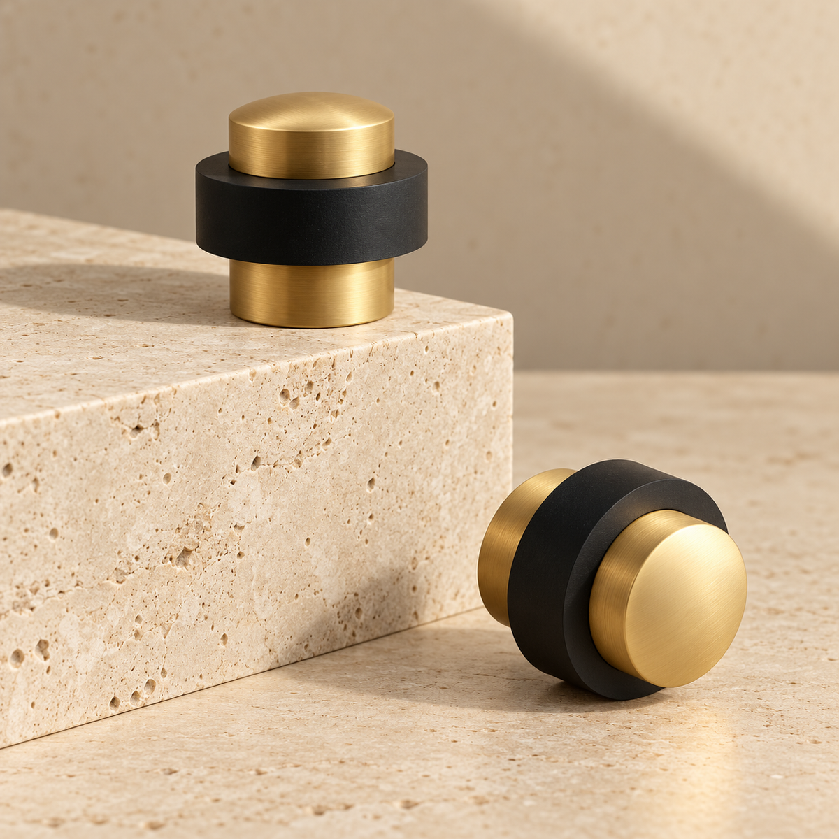Compact Floor-Mounted Door Stopper