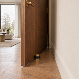 Compact Floor-Mounted Door Stopper