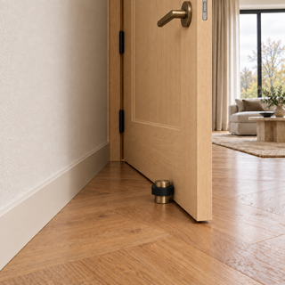 Compact Floor-Mounted Door Stopper