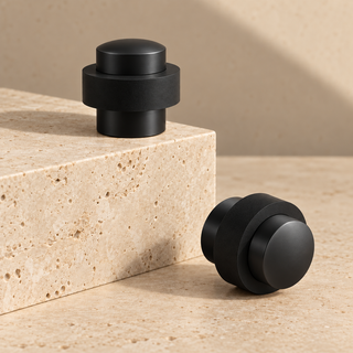 Compact Floor-Mounted Door Stopper
