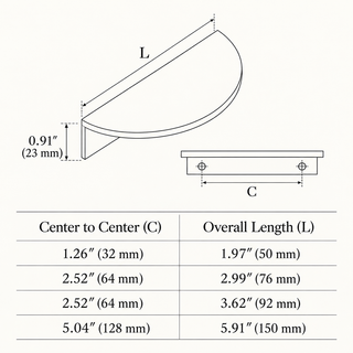 Elmsworth Semicircle Cabinet Pull
