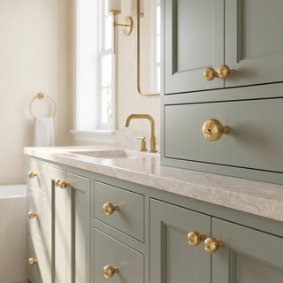 Hampstead Hammered Round Cabinet Knob