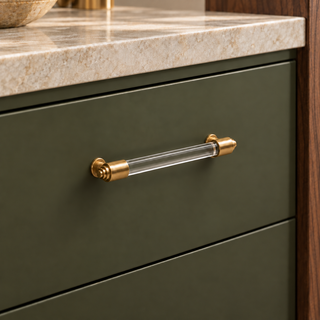 Kensal Clear Round Cabinet Pull