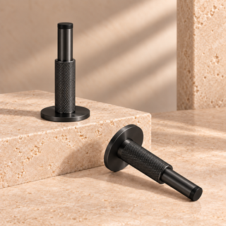 Knurled Wall-Mounted Door Stopper