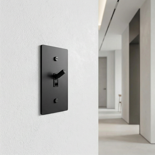 Matte Black Toggle Switch - 1G