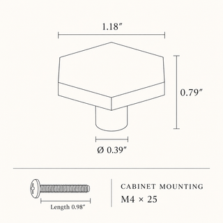 Montrose Hexagonal Cabinet Knob & Wall Hook