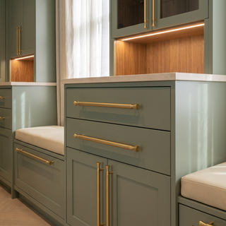 Norwood Sculpted Round Bar Cabinet Pull