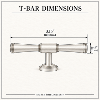 Pembroke T-Bar Cabinet Knob