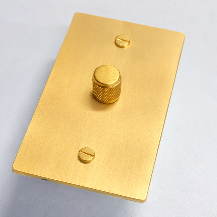 Satin Brass Dimmer Switch - 1G