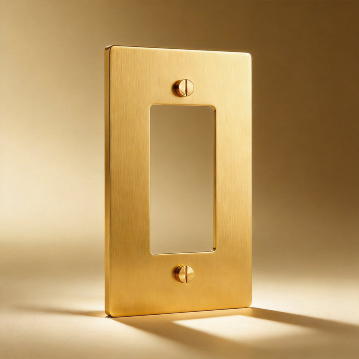 Satin Brass Cover Plate - 1G