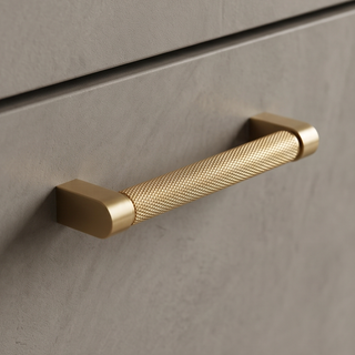 Aure Huxley Block Pull – Satin Brass