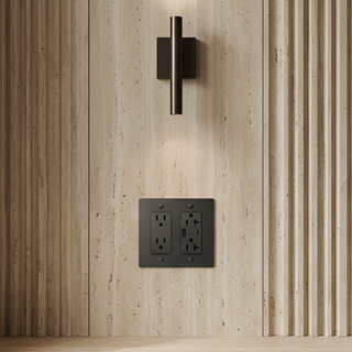 Ivory White & Brass Outlet + Outlet with USB-C & USB-A 2G