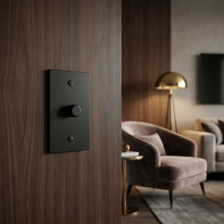 Matte Black Dimmer - 1G