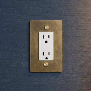 Aged Brass with Patina Duplex Outlet - 1G