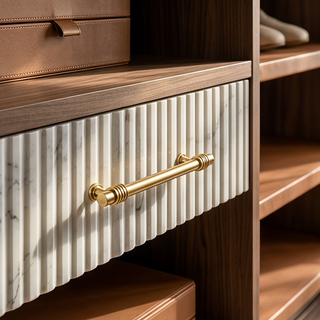 Clarendon Ribbed Collar Cabinet Pull