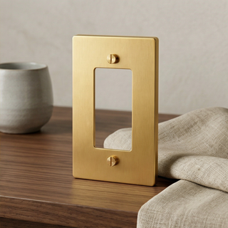 Satin Brass Cover Plate - 1G