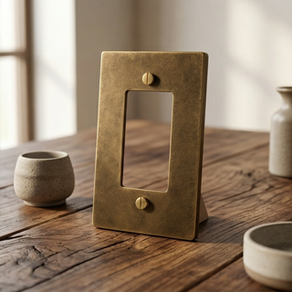 Aged Brass with Patina Cover Plate - 1G