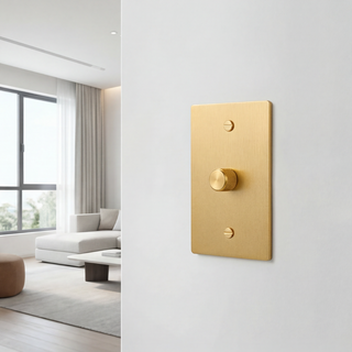Satin Brass Dimmer Switch - 1G