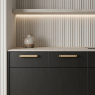 Aure Huxley Block Pull – Satin Brass