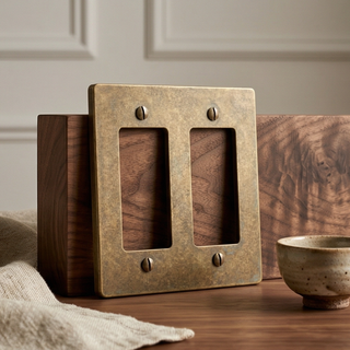 Aged Brass with Patina Cover Plate - 2G