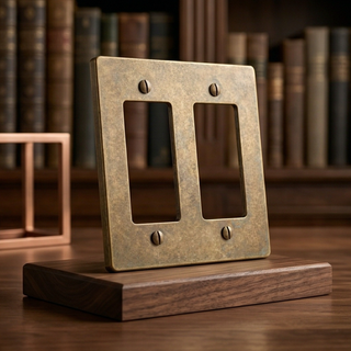 Aged Brass with Patina Cover Plate - 2G