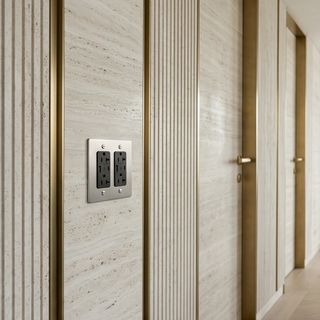 Stainless Steel Duplex Outlet with USB-C & USB-A - 2G
