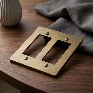 Aged Brass with Patina Cover Plate - 2G