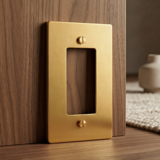 Satin Brass Cover Plate - 1G